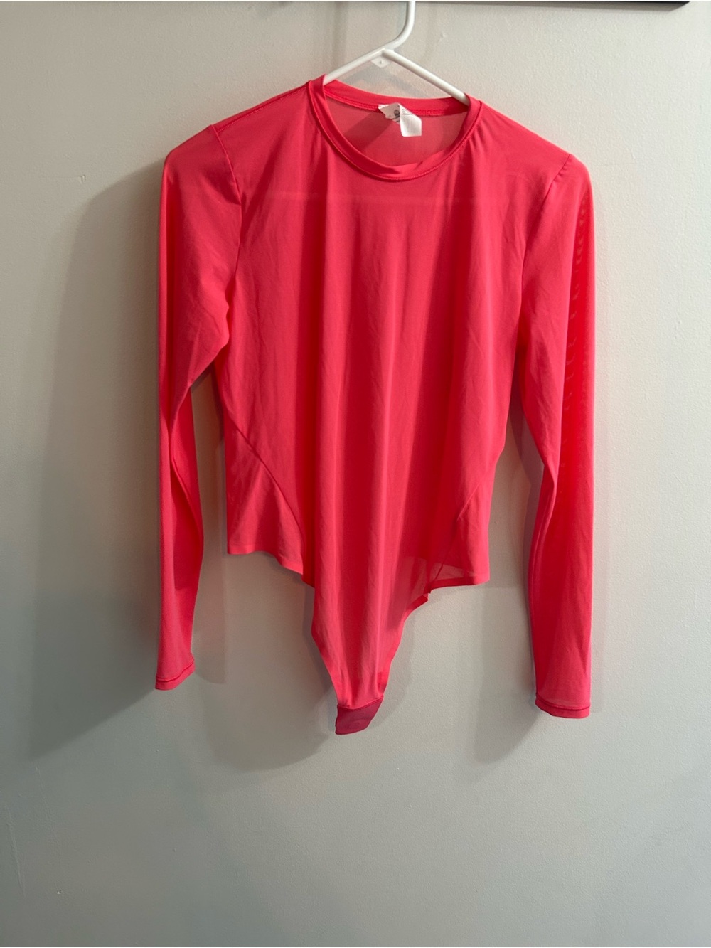 lululemon athletica Long-Sleeve Bodysuit in Neon Pink